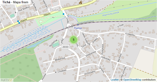 Tichá - mapa firem