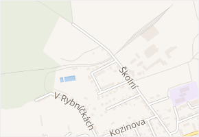 U Vlečky v obci Tlučná - mapa ulice