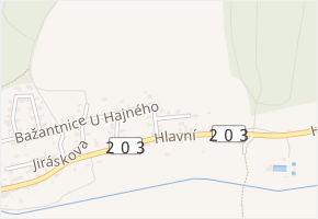 Zahradní v obci Tlučná - mapa ulice
