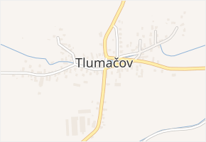 Tlumačov v obci Tlumačov - mapa části obce