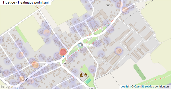 Tlustice - mapa podnikání