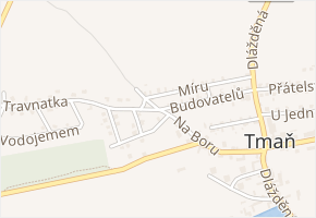 Na Boru v obci Tmaň - mapa ulice