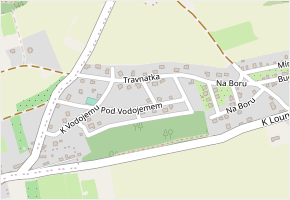 Pod Vodojemem v obci Tmaň - mapa ulice