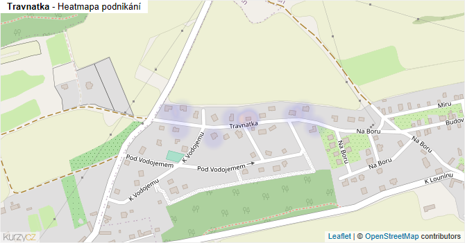 Travnatka - mapa podnikání