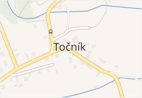 Točník v obci Točník - mapa části obce