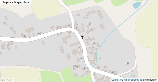 Tojice - mapa obce