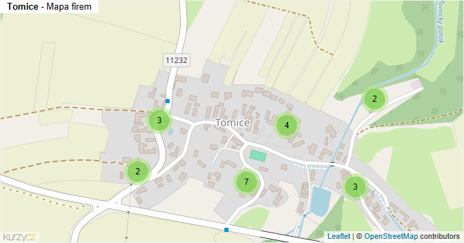 Tomice - mapa firem