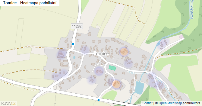 Tomice - mapa podnikání