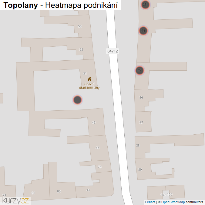 Mapa Topolany - Firmy v obci.