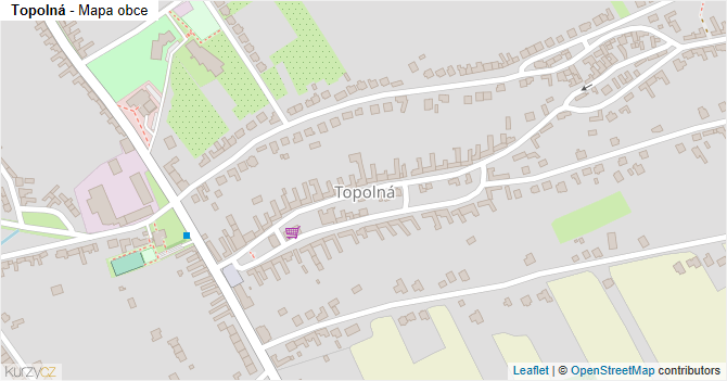 Topolná - mapa obce
