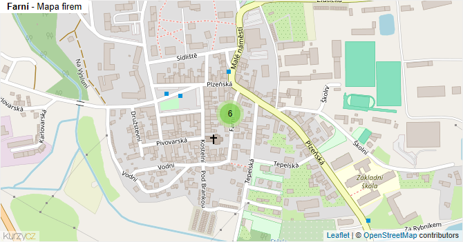Farní - mapa firem