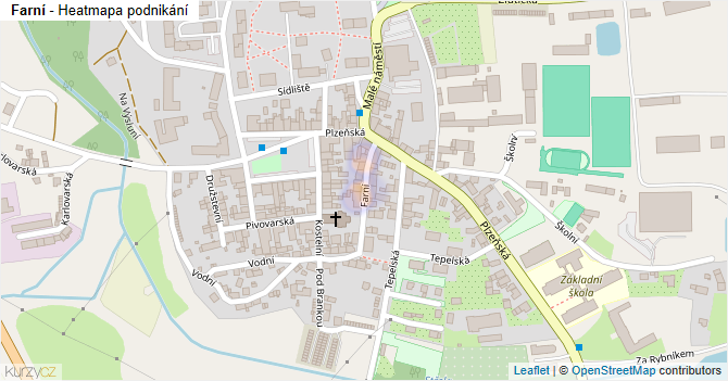 Farní - mapa podnikání