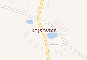 Kojšovice v obci Toužim - mapa části obce