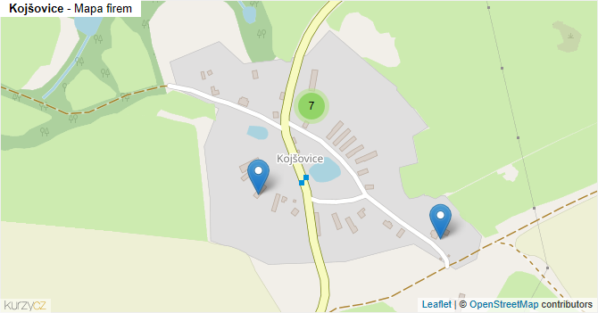 Kojšovice - mapa firem