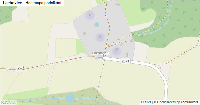 Lachovice - mapa podnikání