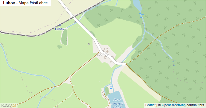 Luhov - mapa části obce