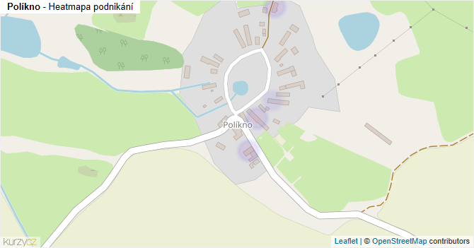 Políkno - mapa podnikání