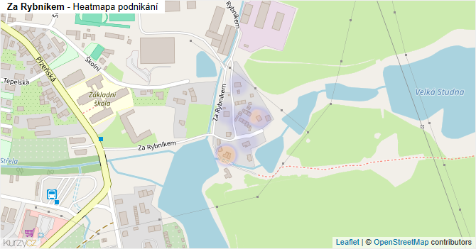 Za Rybníkem - mapa podnikání