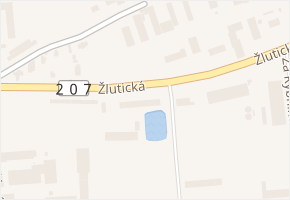 Žlutická v obci Toužim - mapa ulice