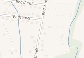 Podzámčí v obci Tovačov - mapa ulice