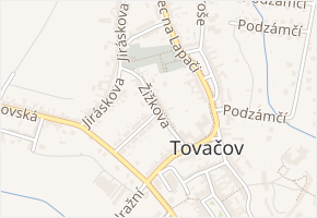 Žižkova v obci Tovačov - mapa ulice