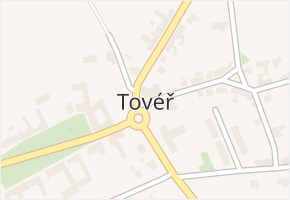 Tovéř v obci Tovéř - mapa části obce
