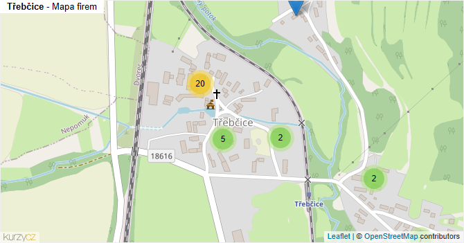 Třebčice - mapa firem