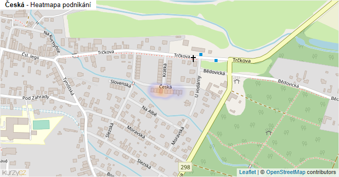 Česká - mapa podnikání