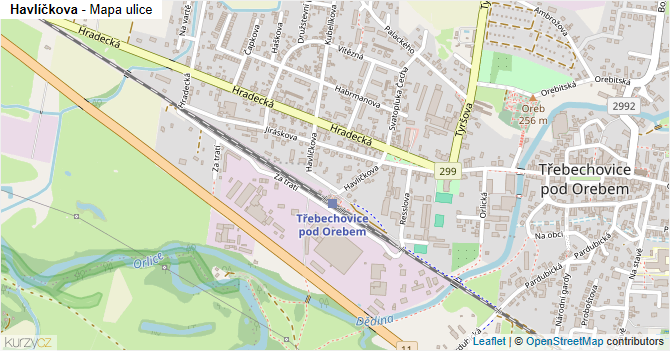 Havlíčkova - mapa ulice