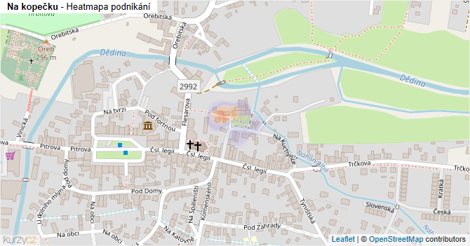 Na kopečku - mapa podnikání