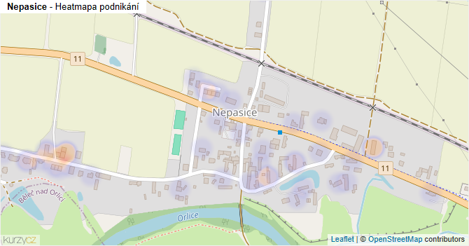 Nepasice - mapa podnikání