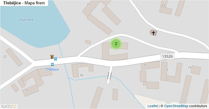 Třebějice - mapa firem