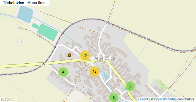 Třebelovice - mapa firem