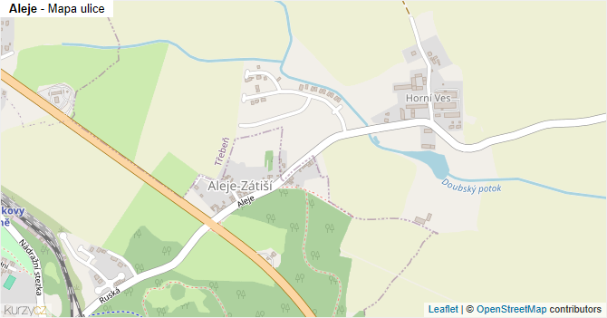 Aleje - mapa ulice