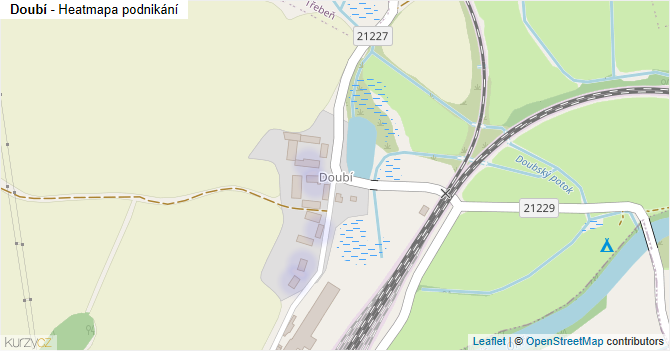Doubí - mapa podnikání