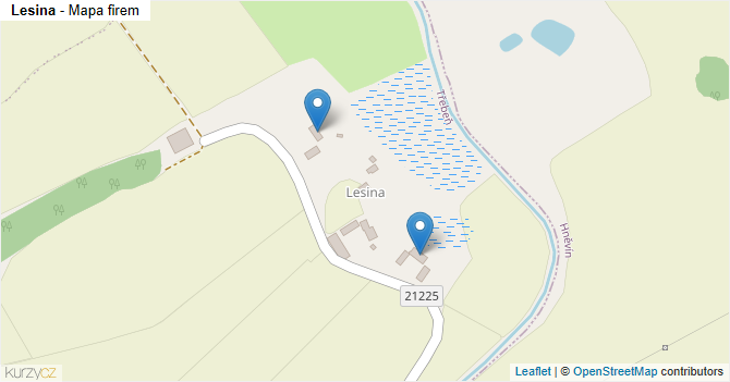 Lesina - mapa firem