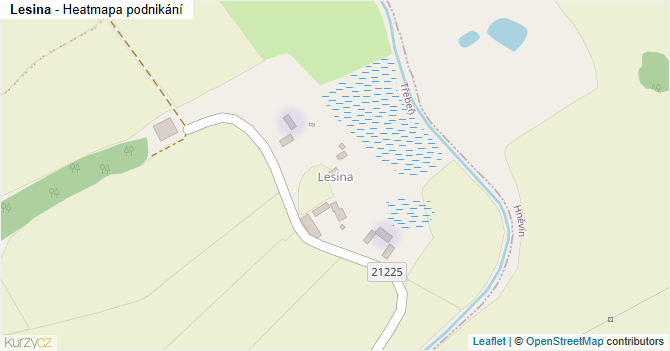 Lesina - mapa podnikání