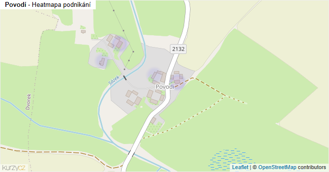 Povodí - mapa podnikání