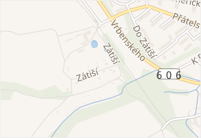 Zátiší v obci Třebeň - mapa ulice