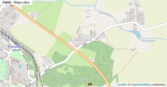 Zátiší - mapa ulice