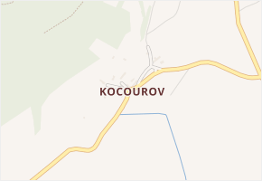 Kocourov v obci Třebenice - mapa části obce