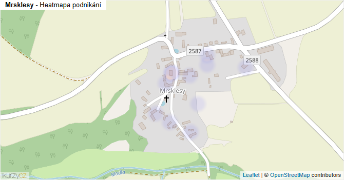 Mrsklesy - mapa podnikání