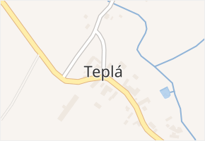 Teplá v obci Třebenice - mapa části obce