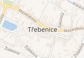 Třebenice v obci Třebenice - mapa části obce