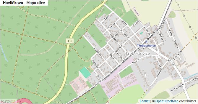 Havlíčkova - mapa ulice