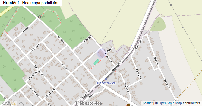 Hraniční - mapa podnikání