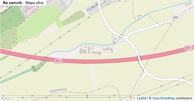 Na samotě - mapa ulice