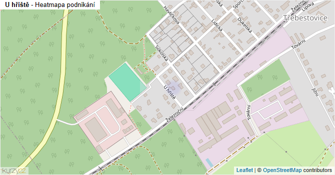 U hřiště - mapa podnikání