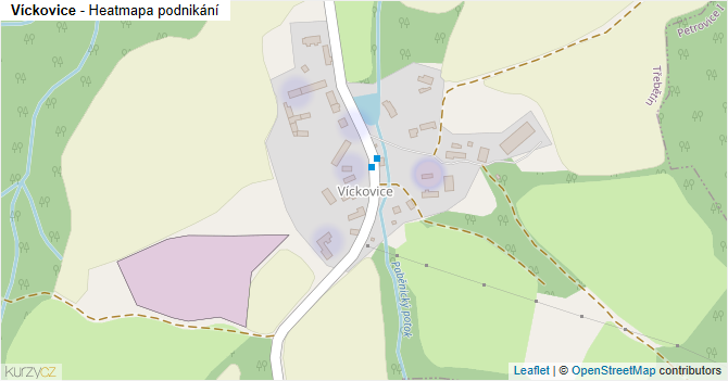 Víckovice - mapa podnikání