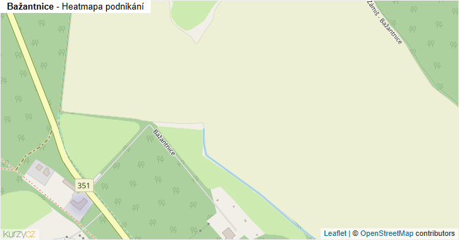 Bažantnice - mapa podnikání